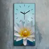 Dekor Leinwand Uhr Wandbilder Geräuschlos 30x60 Blume Lotus Produktbild-Vorschau 2