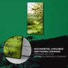 Dekor Leinwand Uhr Wandbilder 30x60 Malerei Wald Bäume Produktbild-Vorschau 5