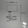Briloner Klem lampada da tavolo, orientabile, con morsetto, Anteprima dell’immagine prodotto 8