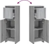 vidaXL Szafka łazienkowa szara Sonoma 30x30x95 cm Materiał Podgląd zdjęcia produktu 6