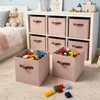 Set van 6 opvouwbare opbergboxen met handgreep, in Productafbeelding-voorbeeld 2