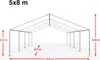 A diagram of a white party tent with dimensions indicated. Anteprima dell’immagine prodotto
