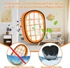 A promotional collage showing a vacuum cleaner filter, with text highlighting its effectiveness. It also shows two comparison views of filters, one marked as not washable and the other as a washable foam filter. Náhľad obrázku produktu