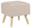 Relaxdays Hocker mit Stauraum, Kunstleinen-Bezug, Produktbild-Vorschau 10