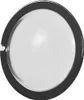 A close-up, top-down view of a round lens protector with a black rim. Náhled obrázku produktu
