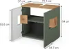 Mobile sottolavabo per bagno Vicco Eden Verde 73.1 x 64 cm, Anteprima dell’immagine prodotto 2
