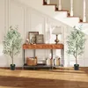 COSTWAY 2 Arbre d'olive artificiel 130cm, Plante Voir les images du produit 2