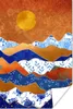 MuchoWow® Poster Gold - Delfter Blau - Blumen 40x60 cm - Produktbild-Vorschau 1