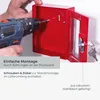 Boîte à clés de secours avec marteau brise-vitre, rouge Voir les images du produit 5