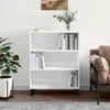 vidaXL Regalschrank Hochglanz Weiß 69,5x32,5x90 cm Produktbild-Vorschau 2