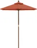 vidaXL Sonnenschirm mit Holzmast Terrakotta 196x231 cm Produktbild-Vorschau 3