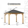 Sunjoy Zedernholz Gazebo / Pavillon 3x3 PIRIN - 336cm x Produktbild-Vorschau 7