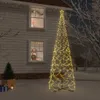vidaXL Sapin de Noël LED en forme de cône Blanc chaud 1400 Voir les images du produit 2