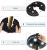 Instructions for attaching and turning on an LED umbrella light. Produktbild-Vorschau