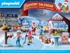 A winter scene with Playmobil figures and accessories, depicting an advent calendar. Produktbild-Vorschau