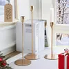 Bougeoir doré 34,5 cm – Bougeoir en métal – Décoration de Voir les images du produit 6