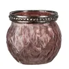 Clayre & Eef Teelichthalter Ø 7x6 cm Rosa Glas Produktbild-Vorschau 1