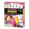 The image shows the packaging of a fashion design kit for children. Produktbild-Vorschau