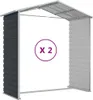 vidaXL Capanno per attrezzi antracite 191x215x198 cm Anteprima dell’immagine prodotto 8