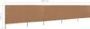 vidaXL 5-teiliges Windschutzgewebe 600 x 160 cm Taupe Produktbild-Vorschau 5