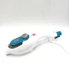A white steam cleaner with teal accents is shown against a white background. Náhled obrázku produktu