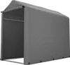A grey outdoor storage shed or garage. Náhľad obrázku produktu