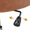 A close-up of a lever mechanism on an office chair, showing adjustment instructions. Produktbild-Vorschau