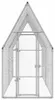 vidaXL Cage à poules argentée 400x100x190 cm Acier Voir les images du produit 6