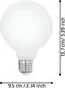 Eglo LED Filament G95 Globe 7W = 60W E27 opal matt 806lm Produktbild-Vorschau 4