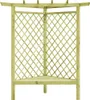 vidaXL Rohová pergola s lavičkou 130×130×197 cm Náhled obrázku produktu 1