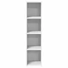 A tall, narrow, white shelving unit with four open compartments, shown against a white background. Náhled obrázku produktu