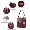 MODFU Rucksack Schulrucksack Lederrucksack Laptoprucksack Produktbild-Vorschau 4