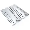 Four metal grill heat plates with cutouts, arranged diagonally on a white background. Produktbild-Vorschau