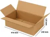 An open cardboard box with dimensions indicated by measurement lines and text. Podgląd zdjęcia produktu