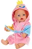 Zapf Creation 838167 - Accappatoio BABY born 43cm Anteprima dell’immagine prodotto 4
