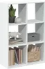 vidaXL Dělící knihovna do pokoje Bílá 69,5x29x103,5 cm Náhled obrázku produktu 2