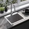 Rea Spülbecken Leo 50 Brush Nickel + Küchenarmatur Fresh Produktbild-Vorschau 1