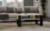 Stolik ława Modern 2P sonoma czarny 90 x 58 x 50 cm Podgląd zdjęcia produktu 8