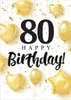 Friendly Fox Geburtstagskarte runder Geburtstag - 80. Produktbild-Vorschau 1