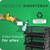Novaliv 3 Stück Korbregal Schwarz Steckregal Stapelbar & Produktbild-Vorschau 4
