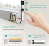 A hand is shown touching a button on a mirror, with text explaining the features of the mirror's controls. Anteprima dell’immagine prodotto