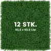 COSTWAY 12 szt. Ściana z roślin, 50,5 x 50,5 cm, sztuczną Podgląd zdjęcia produktu 8