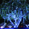 Meteorschauer Regen Lichter, 192 LEDs Eiszapfen Produktbild-Vorschau 4