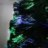 A close-up view of the branches and fiber optic lights of an artificial Christmas tree. Voir les images du produit