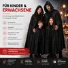 Kostým upíra - čierny plášť s kapucňou - prestrojenie na Náhľad obrázku produktu 7