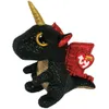 TY Beanie Boos Grindal, Spielzeug-Drachen, Schwarz, Gold, Produktbild-Vorschau 1