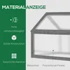 Serra da giardino in legno Outsunny, mini serra 90 x 52 x Anteprima dell’immagine prodotto 4