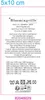 A product label with care instructions and material composition. Produktbild-Vorschau