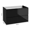 Stamar | Badezimmerschrank, mit Waschtisch, 80 cm, Schwarz, Produktbild-Vorschau 6