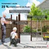 Outsunny Abri de jardin en métal 2,27 m², facile à monter, Voir les images du produit 3